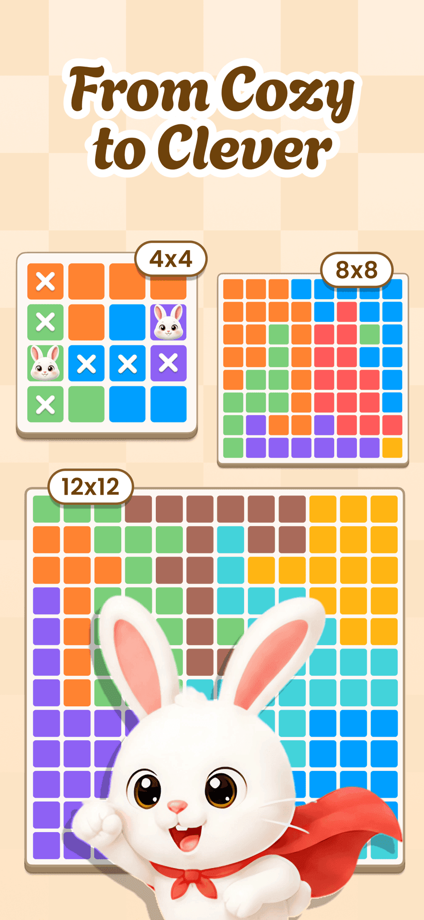 From cozy 4x4 to clever 12x12 boards